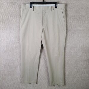 1946 By Ballin Pants Mens 38x30 Beige Chino Stretch Non Iron Khaki Flat Front